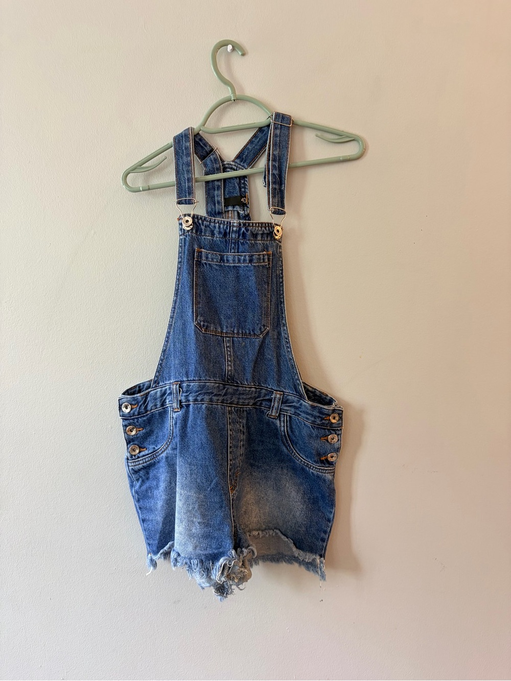 Denim Blue Women’s Short Overalls